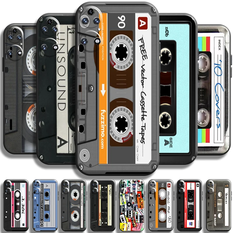 Retro Cassette Magnetic Tape For Huawei P50 P50 Pro Phone Case Funda Coque Shockproof Full Protection Cover Black TPU Shell
Retro Cassette Magnetic Tape For Huawei P50 P50 Pro Phone Case Funda Coque Shockproof Full Protection Cover Black TPU Shell