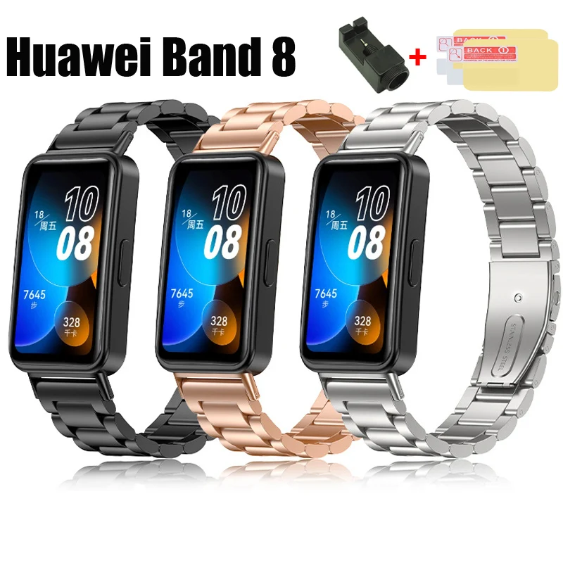 For Huawei Band 8 Strap Stainless Steel Metal Smart Watch Bracelet Screen Protector Film
For Huawei Band 8 Strap Stainless Steel Metal Smart Watch Bracelet Screen Protector Film