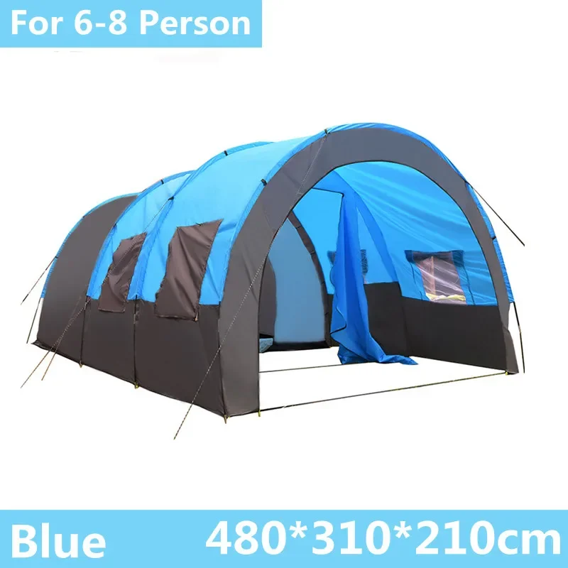 8-10 People Waterproof Portable Travel Camping Hiking Double Layer Outdoor Tent 480x310x210cm for Big Family 4 Seasons
8-10 People Waterproof Portable Travel Camping Hiking Double Layer Outdoor Tent 480x310x210cm for Big Family 4 Seasons