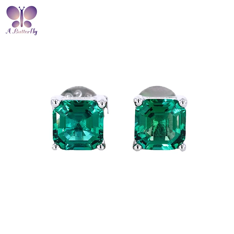 AButterfly 100% 925 Sterling Silver 5*5MM Lab Grown Emeralds Stud Earrings Women Wedding Birthday Gifts Fine Jewelry Wholesale
AButterfly 100% 925 Sterling Silver 5*5MM Lab Grown Emeralds Stud Earrings Women Wedding Birthday Gifts Fine Jewelry Wholesale