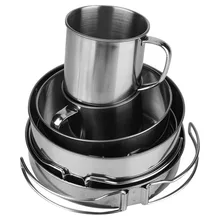 8-piece Stainless Steel BBQ Bowl Camping Cookware Picnic Portable Outdoor Folding Pot Set 8
8-piece Stainless Steel BBQ Bowl Camping Cookware Picnic Portable Outdoor Folding Pot Set 8