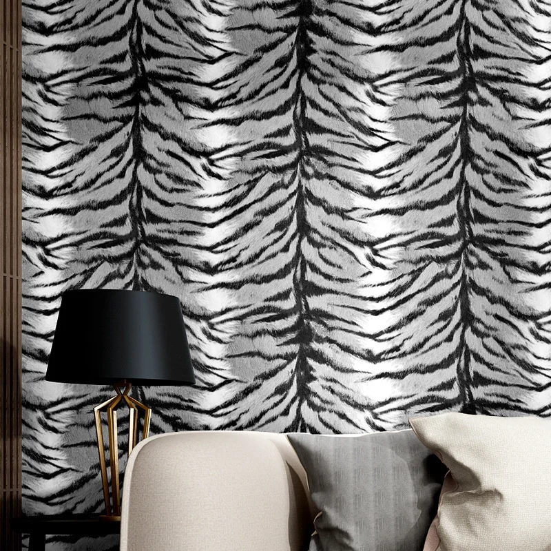 Zebra wallpaper living room bedroom bedside sofa modern simple nostalgic TV background wall Leopard Wallpaper
Zebra wallpaper living room bedroom bedside sofa modern simple nostalgic TV background wall Leopard Wallpaper