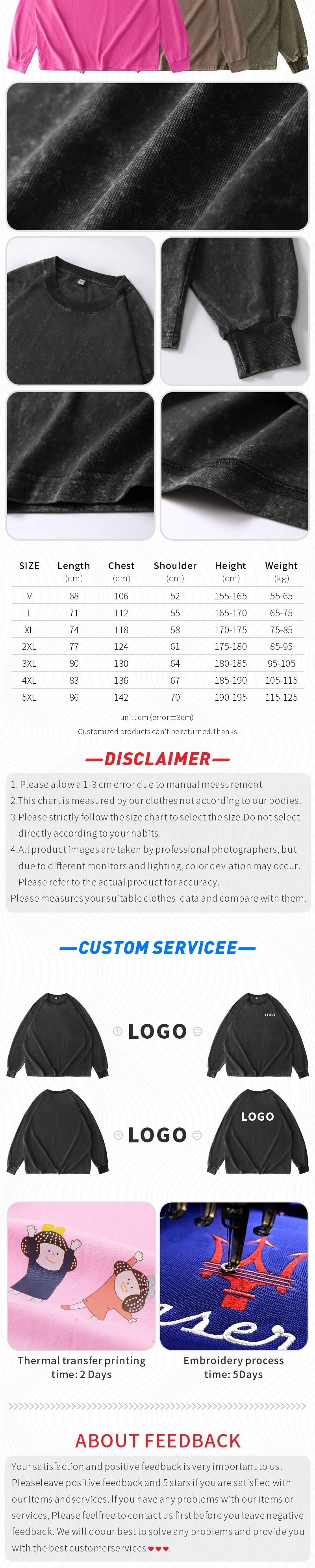تي شيرت مخصص مطبوع عليه شعار مجاني صور تصميم عتيق مغسول بأكمام طويلة ملابس قطنية ثقافية قمصان رجالية نسائية غير رسمية تي شيرت مخصص مطبوع عليه شعار مجاني صور تصميم عتيق مغسول بأكمام طويلة ملابس قطنية ثقافية قمصان رجالية نسائية غير رسمية