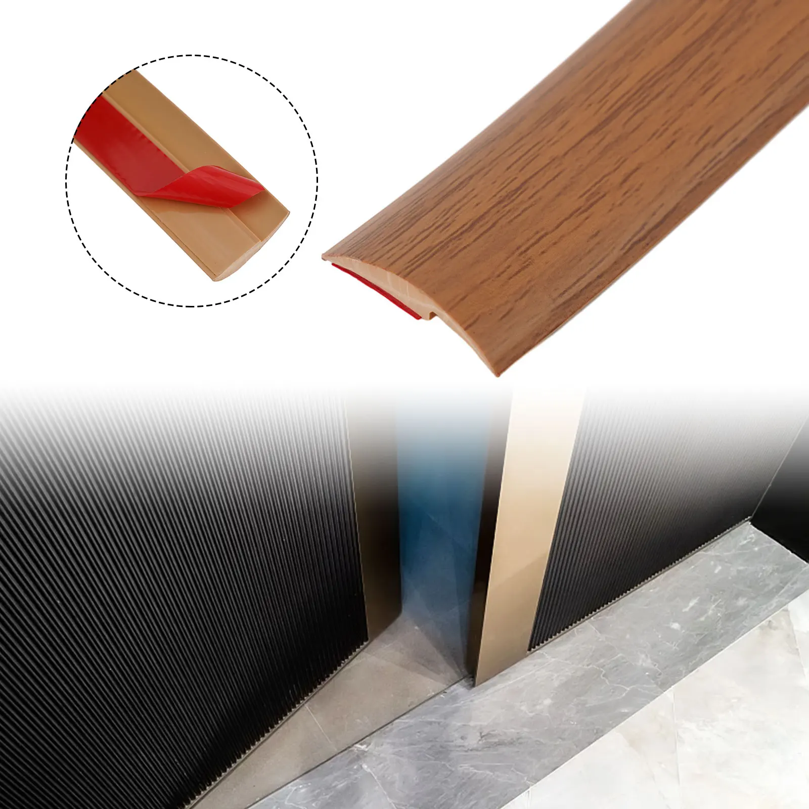 200cm Floor Transition Strip Self Adhesive Protective Floor Mat Flat Button Strip Strips For Flooring Threshold Seam Edge Trim
200cm Floor Transition Strip Self Adhesive Protective Floor Mat Flat Button Strip Strips For Flooring Threshold Seam Edge Trim
