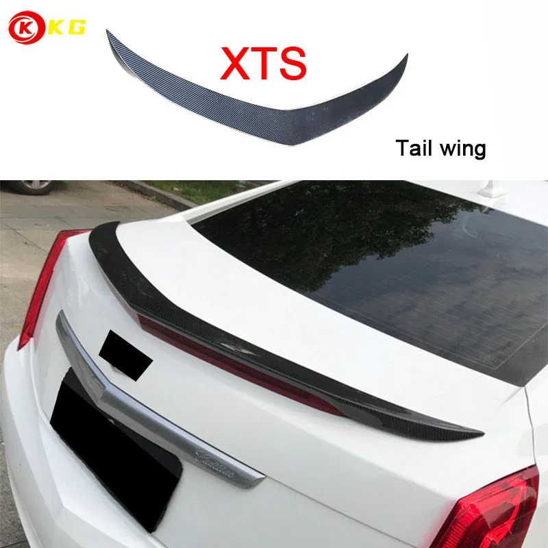 

Suitable for Cadillac XTS tail wing carbon fiber spoiler 2013-2017xts fixed wing ducktail decoration rear spoiler new product