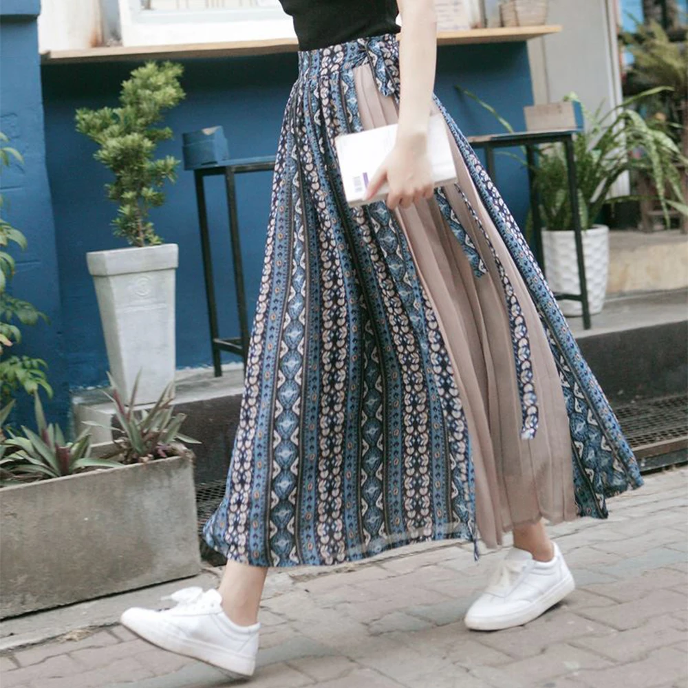 Women Summer Maxi Skirts Boho Casual Stylish A Line Big Hem Ladies High Waist Floral Printing Skirt Beach Vacation Clothing
Women Summer Maxi Skirts Boho Casual Stylish A Line Big Hem Ladies High Waist Floral Printing Skirt Beach Vacation Clothing