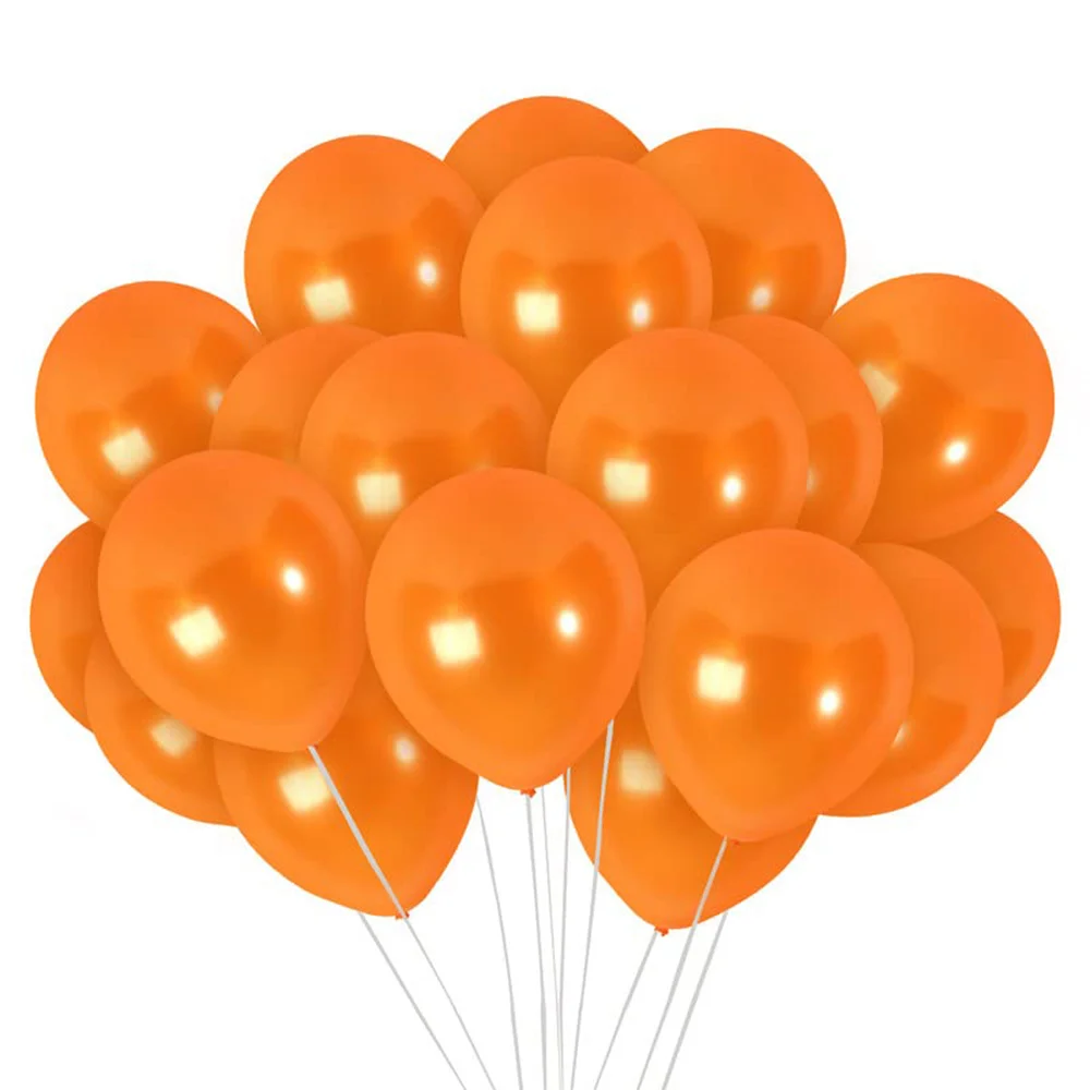 

100 Orange Party Balloons 12 Inch Orange Balloons for Orange Theme Party Weddings Baby Shower Birthday Supplies Arch Décor Bulk