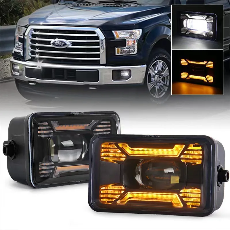 Car Front Bumper LED Fog Lights with DRL+Turn Light for Ford F150 2015-2020 urn Light With Extension Cord
Car Front Bumper LED Fog Lights with DRL+Turn Light for Ford F150 2015-2020 urn Light With Extension Cord