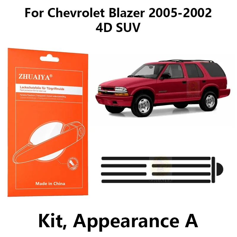 ZHUAIYA Door Edge Guards Door Handle Cup Paint Protection Film TPU PPF For Chevrolet Blazer 2005-2002 4D SUV car assecories
ZHUAIYA Door Edge Guards Door Handle Cup Paint Protection Film TPU PPF For Chevrolet Blazer 2005-2002 4D SUV car assecories