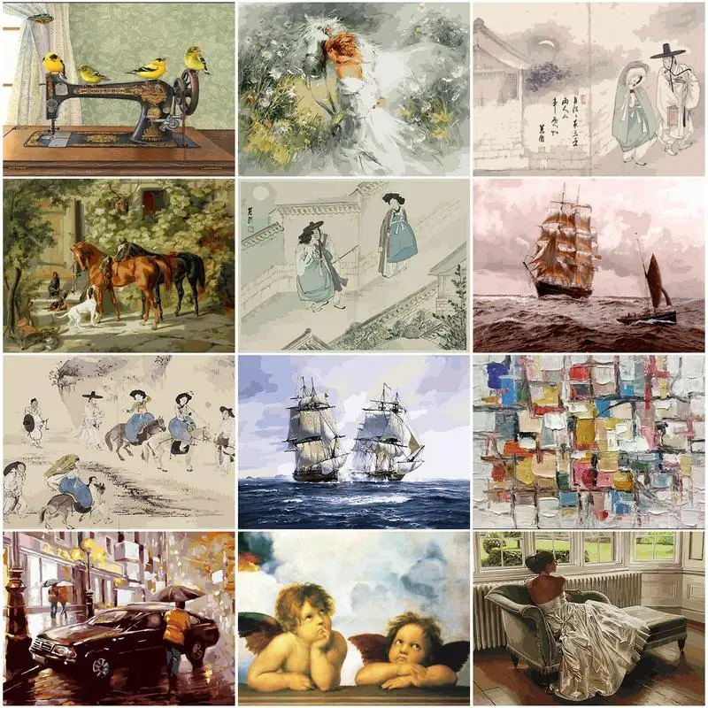 CHENISTORY 40x50cm Painting By Numbers Tradtional Paintiing Drawing On Canvas Pictures By Numbers Painting Home Decor
CHENISTORY 40x50cm Painting By Numbers Tradtional Paintiing Drawing On Canvas Pictures By Numbers Painting Home Decor