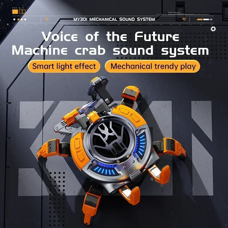 

handsome machine crab HIFI subwoofer sound mecha creative game decoration subwoofer Cool and wireless bluetooth speaker