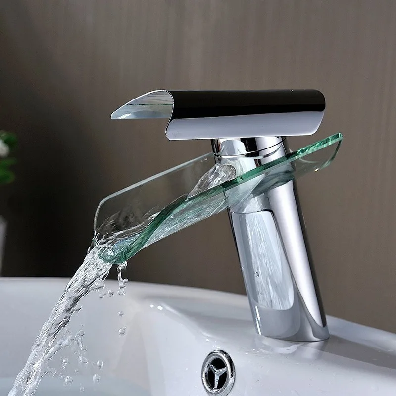 

Bathroom Waterfall Faucet Washbasin Faucet for Washing Basin Faucets Tapware Water Tap Kitchen Sink Gourmet Bathtub Mixer Shower