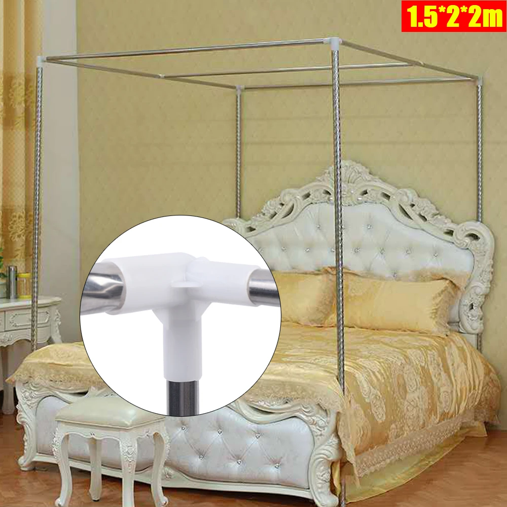 4 Corner Stainless Steel Bedding Canopy Frame Post Mosquito Netting Bracket Tool
4 Corner Stainless Steel Bedding Canopy Frame Post Mosquito Netting Bracket Tool