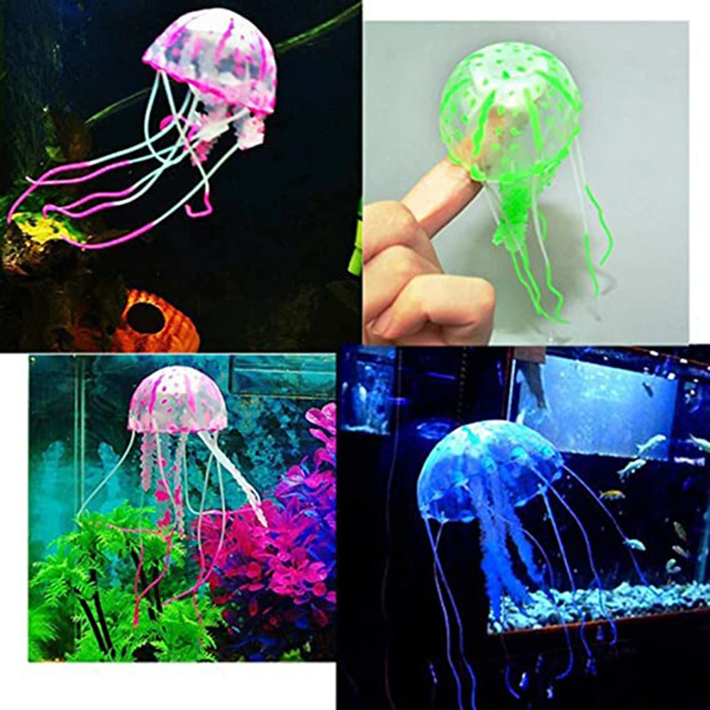 Silicone Fake Jellyfish Artificial Ornaments For Aquarium Fish Tank Landscaping Decoration Fluorescent Night Glow Drop Shipping 
Silicone Fake Jellyfish Artificial Ornaments For Aquarium Fish Tank Landscaping Decoration Fluorescent Night Glow Drop Shipping