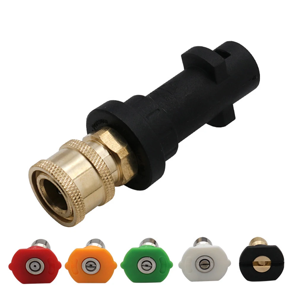 360 Degree Rotation Nozzles For High Pressure Washer Gun Adapter Foam Clean Tool Motorcycle Automobile Car Accessories
360 Degree Rotation Nozzles For High Pressure Washer Gun Adapter Foam Clean Tool Motorcycle Automobile Car Accessories