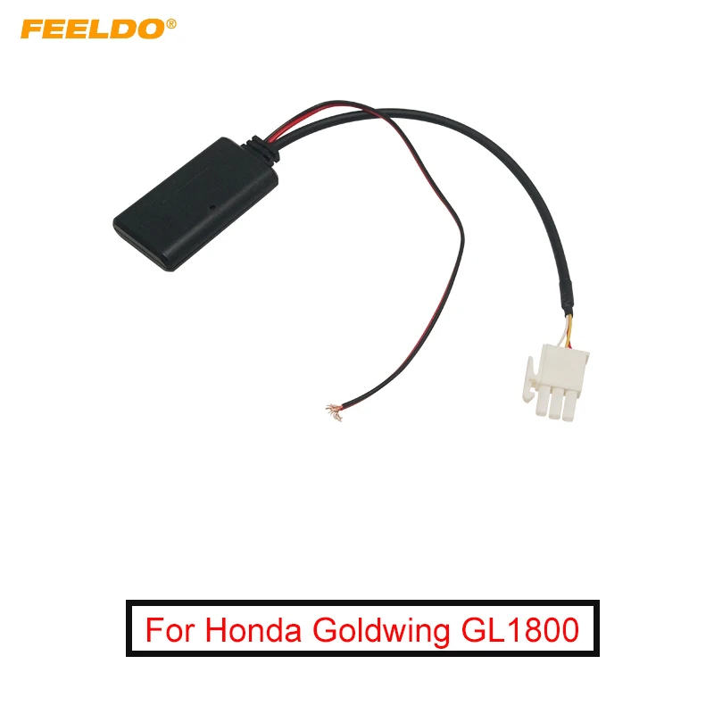 

FEELDO Motorcycle Aux-in Wireless Bluetooth Adapter Module Audio Radio Receiver For Honda Goldwing GL1800 Aux Cable