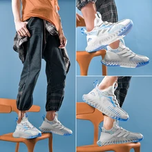 Breathable mesh shark blade running socks basketball shock absorption soft bottom flying woven tide shoes
Breathable mesh shark blade running socks basketball shock absorption soft bottom flying woven tide shoes
