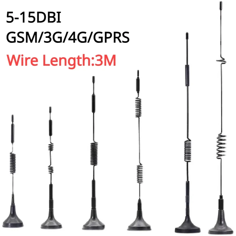 

3G 4G High Gain Sucker Aerial Antenna 5/6/7/9/10/15DBI 3 meters Extension Cable SMA Male Connector For CDMA/GPRS/GSM/LTE/