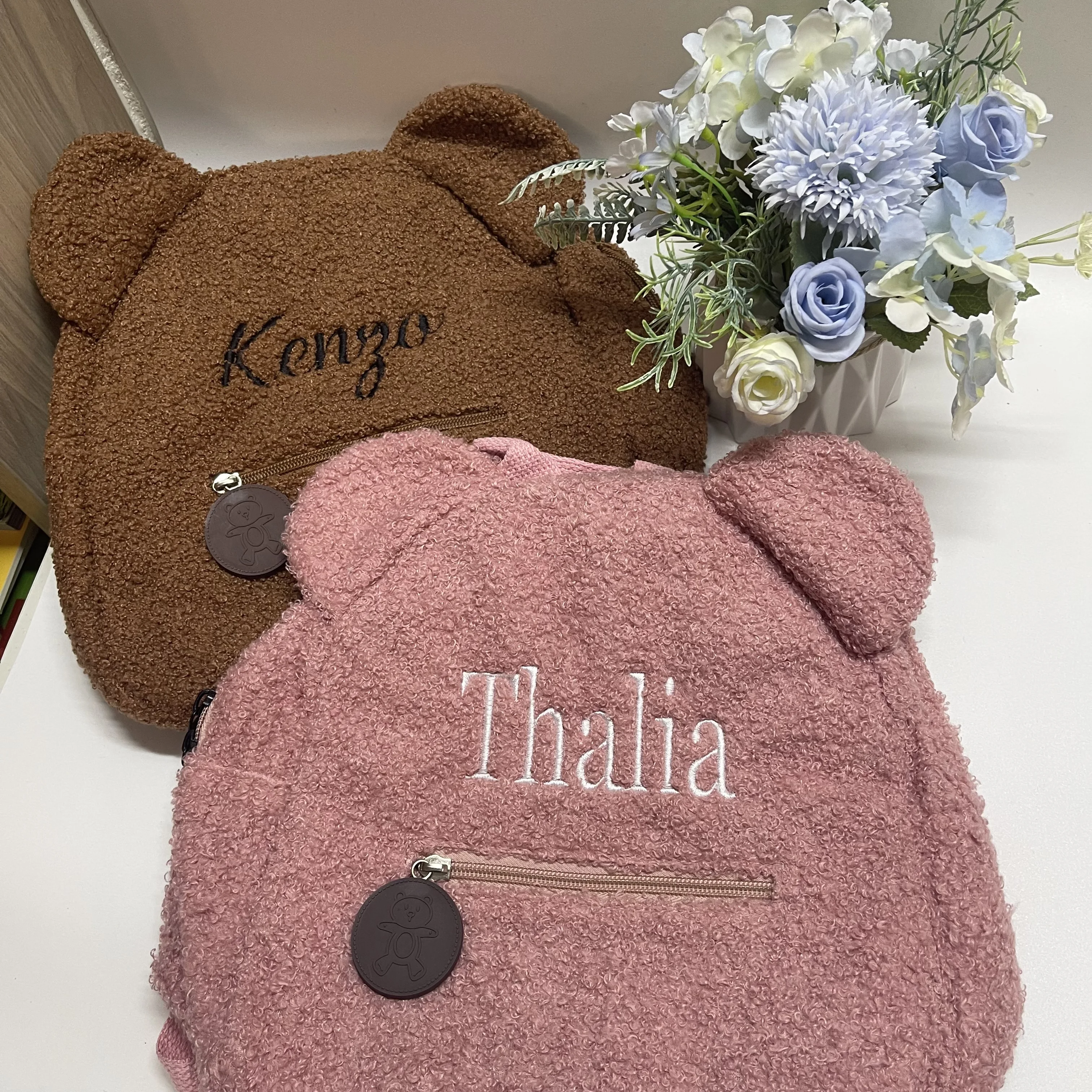 Embroidered Any Name Teddy Bear Backpack Custom Kids Portable Travel Shopping Bag Rucksack Children's School Backpacks
Embroidered Any Name Teddy Bear Backpack Custom Kids Portable Travel Shopping Bag Rucksack Children's School Backpacks