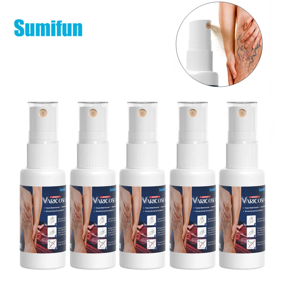 2/3/5Pcs Sumifun Varicose Vein Relief Spray Relieve Vasculitis Phlebitis Spider Leg Treatment Ointment Medical Moisturizing 30Ml
2/3/5Pcs Sumifun Varicose Vein Relief Spray Relieve Vasculitis Phlebitis Spider Leg Treatment Ointment Medical Moisturizing 30Ml