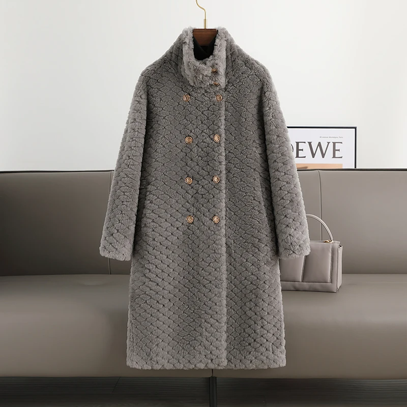 Haining Lamb Fur Grass Coat for Women's Youth, Leather and Wool Integrated New Winter Clothing, Sheep Cut Fleece, Medium Length,
Haining Lamb Fur Grass Coat for Women's Youth, Leather and Wool Integrated New Winter Clothing, Sheep Cut Fleece, Medium Length,