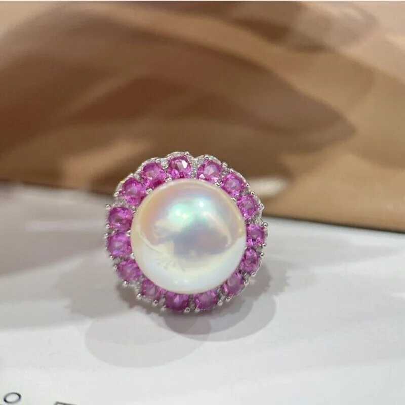Brand new AAAAA 12-13mm genuine natural South China Sea white earrings pearl ring 925s
Brand new AAAAA 12-13mm genuine natural South China Sea white earrings pearl ring 925s