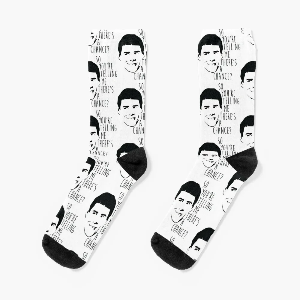 

Dumb and Dumber Socks valentine gift ideas with print Stockings compression Designer Man Socks Women's