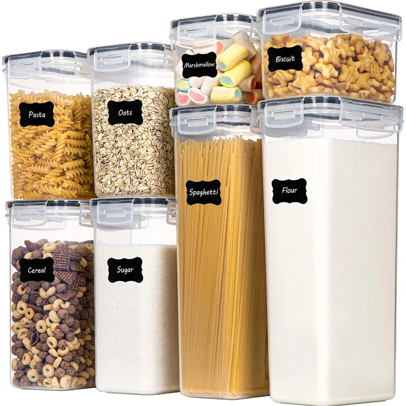 Kitchen Food Storage Containers Set, Kitchen Pantry Organization and Storage with Easy Lock Lids, 8 Pieces
Kitchen Food Storage Containers Set, Kitchen Pantry Organization and Storage with Easy Lock Lids, 8 Pieces