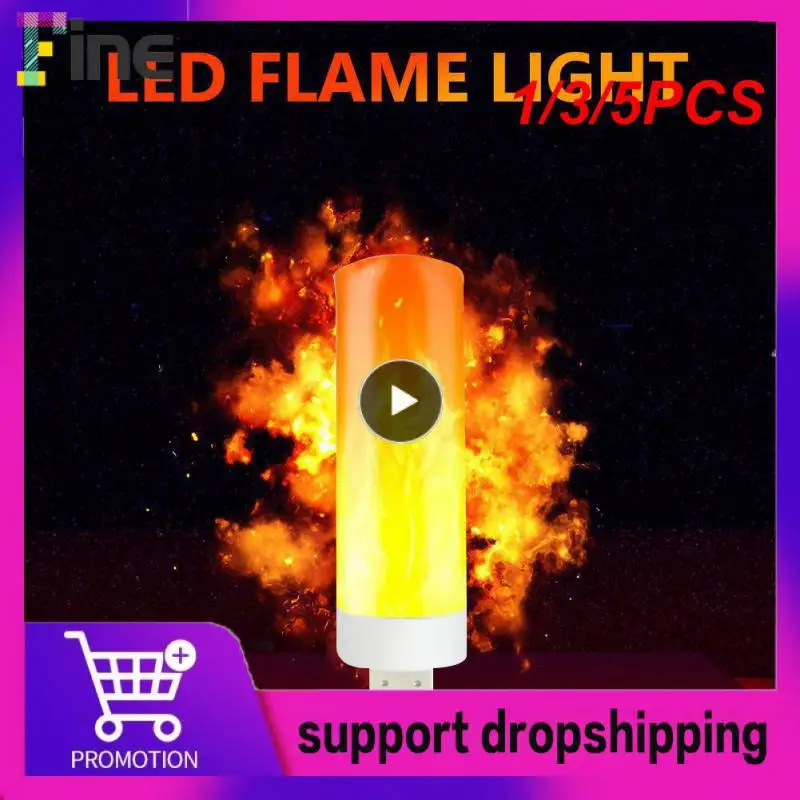 1/3/5PCS Atmosphere Lights LED Flame Flashing Candle Lights Book Lamp for Power Bank Camping Lighting Cigarette Lighter Effect
1/3/5PCS Atmosphere Lights LED Flame Flashing Candle Lights Book Lamp for Power Bank Camping Lighting Cigarette Lighter Effect
