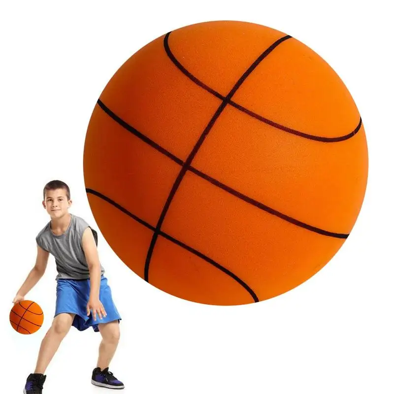 

Баскетбольные бесшумные мячи, безопасный ударопрочный мяч для баскетбола, для обучения детей и взрослых, комнатные игровые комнаты для баскетбола