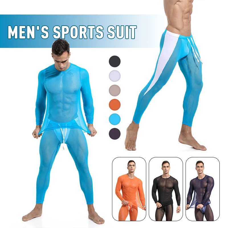 Men Breathable Mesh Tights T-shirt Sport Wear Leggings Summer Sexy Compression Pants Fitness Running Tights Gym Training Shorts
Men Breathable Mesh Tights T-shirt Sport Wear Leggings Summer Sexy Compression Pants Fitness Running Tights Gym Training Shorts