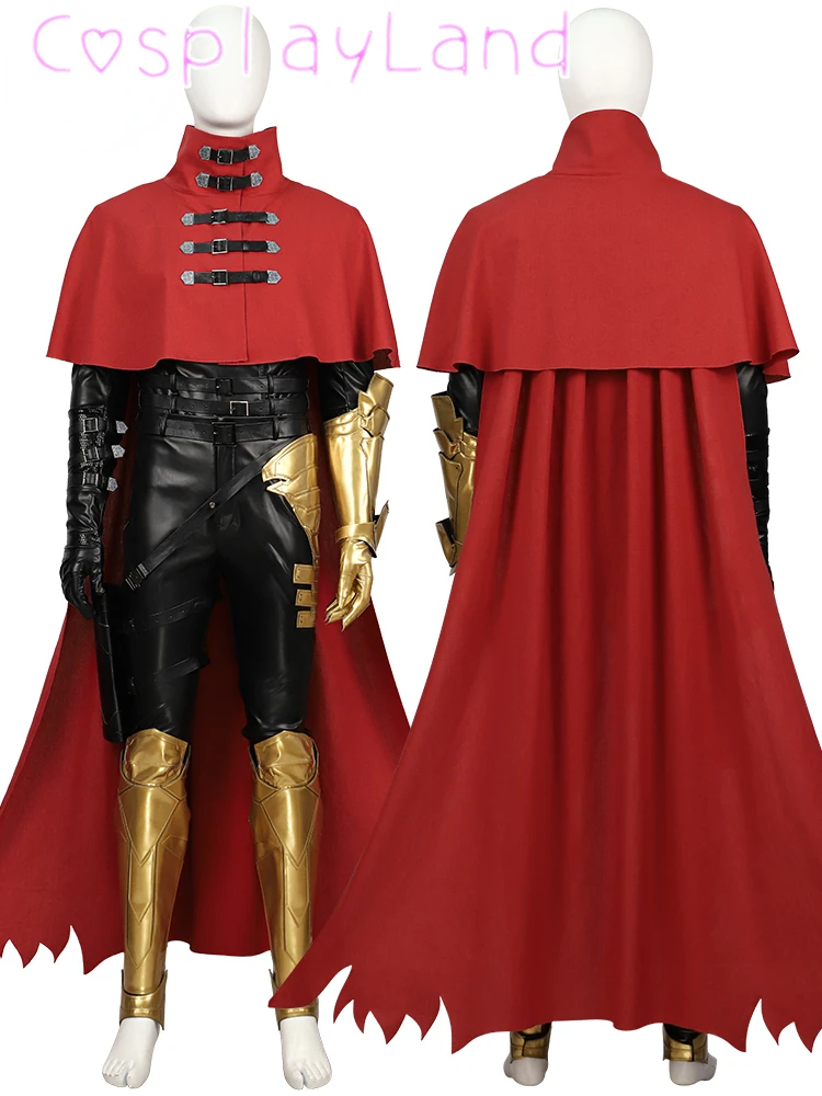 

FF7 Vincent Valentine Cosplay Fantasia Game Costume Disguise Men Roleplay Suit Halloween Carnival Party Comic Con Outfit