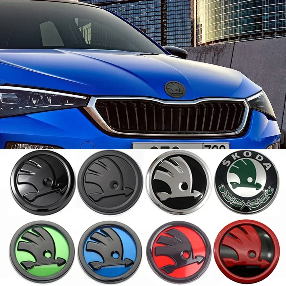 80/90mm ABS Car Front Head Rear Tail Trunk Badge Sticker for Skoda Logo Fabia 2 Octavia Laura RS Superb Rapid Yeti Karoq Kodiaq
80/90mm ABS Car Front Head Rear Tail Trunk Badge Sticker for Skoda Logo Fabia 2 Octavia Laura RS Superb Rapid Yeti Karoq Kodiaq
