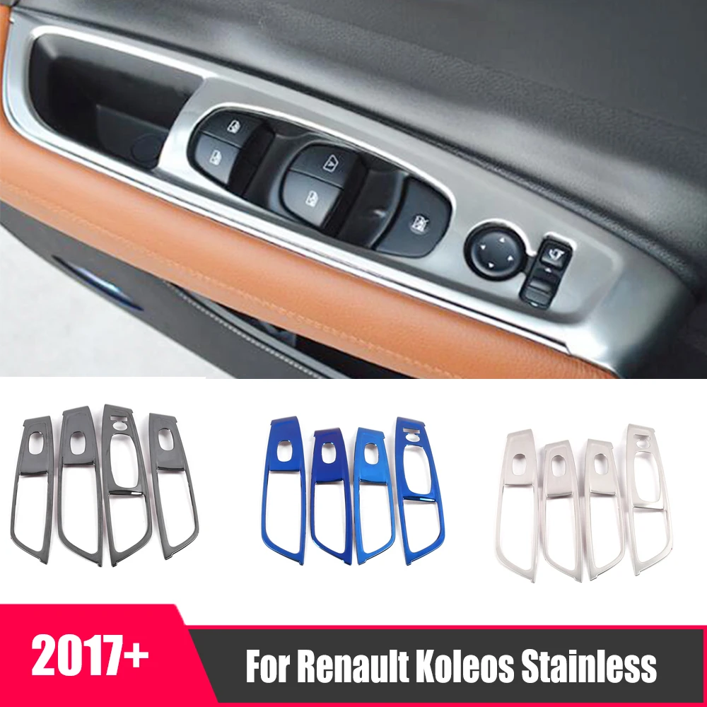 For Renault Koleos 2017 2018 Car Styling Stainless steel Car Door and window glass lifting switch Cover Trim Accessories
For Renault Koleos 2017 2018 Car Styling Stainless steel Car Door and window glass lifting switch Cover Trim Accessories