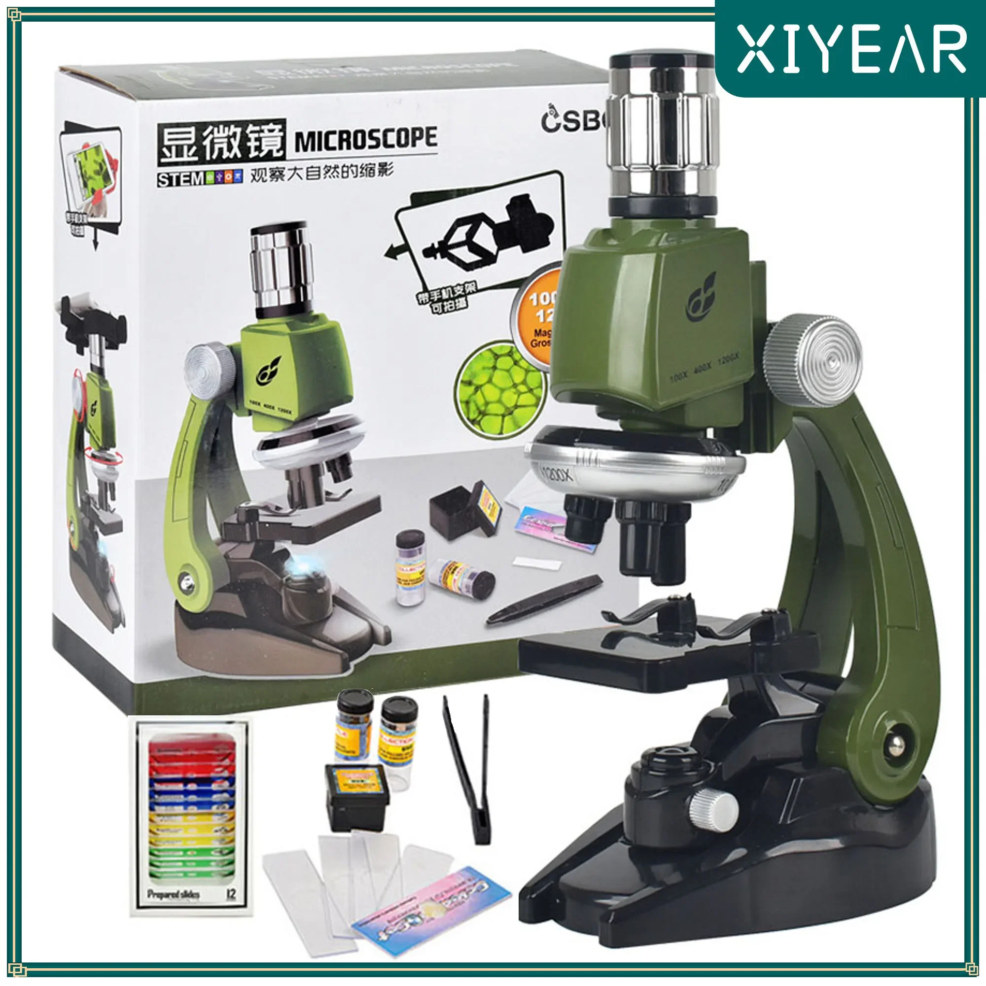 Microscope Kit Lab LED 100X-400X-1200X Biological Microscope Home School Science Educational Toy Gift For Kids Child
Microscope Kit Lab LED 100X-400X-1200X Biological Microscope Home School Science Educational Toy Gift For Kids Child