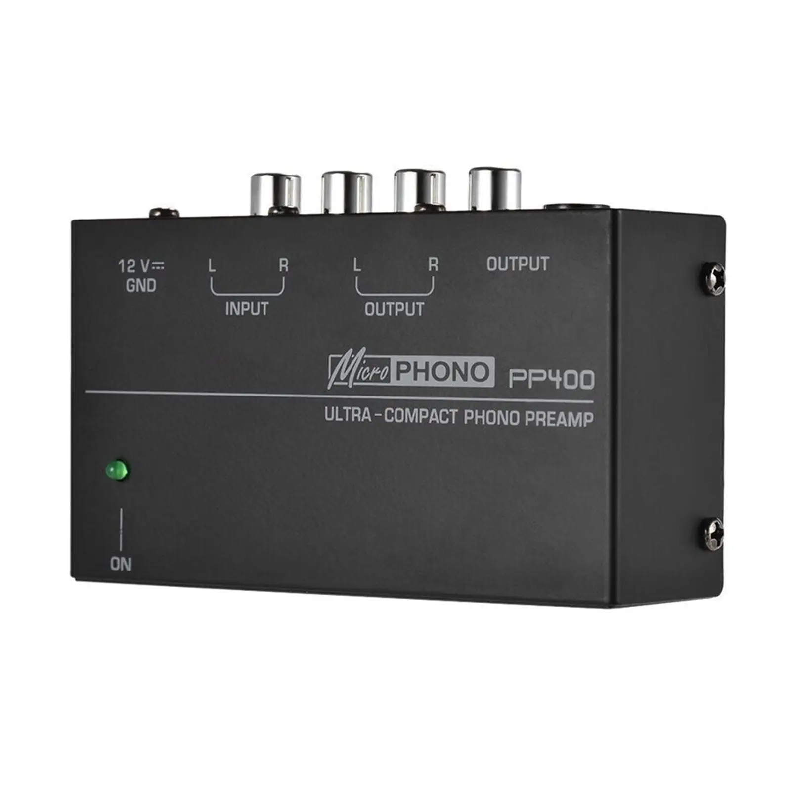 

Turntable Amplifier Preamp Compact 1/4" TRS Mini Stereo Audio Preamplifier DC 12V Low Noise Phono Preamp for Speakers Amplifiers