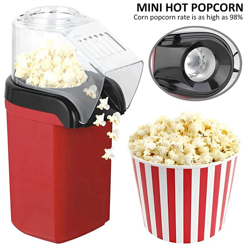 Hot Air Popper,Electric Popcorn Maker Machine With 1200W,Healthy Delicious Snack For Kid Adult Great For Parties
Hot Air Popper,Electric Popcorn Maker Machine With 1200W,Healthy Delicious Snack For Kid Adult Great For Parties
