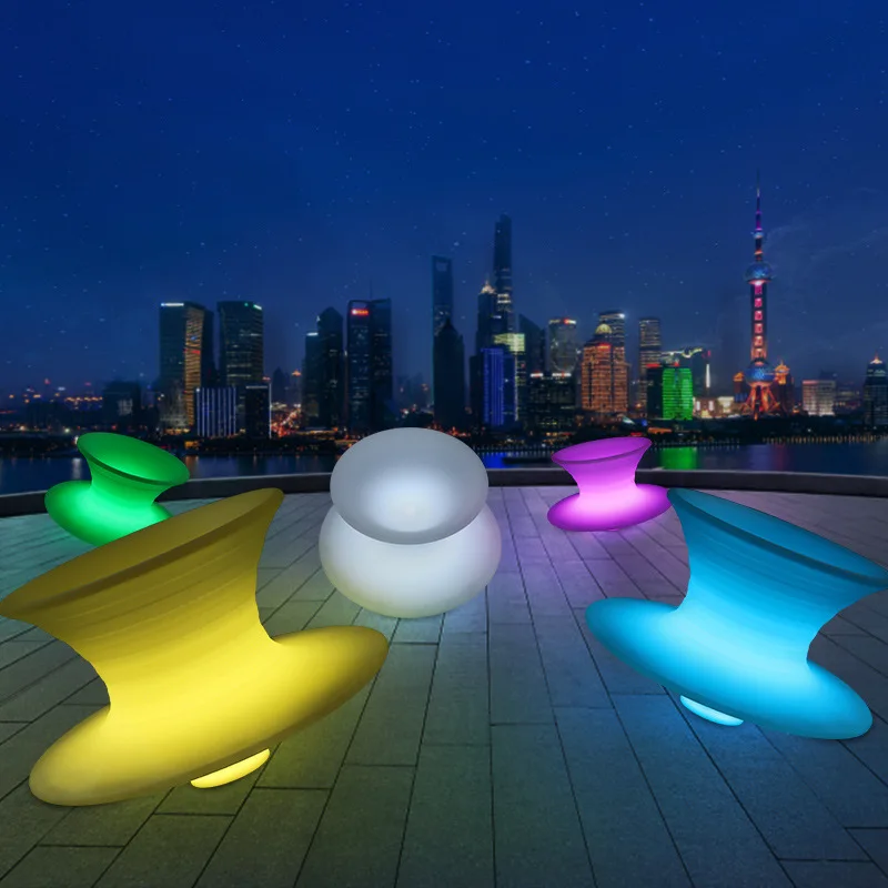 Outdoor Led Luminous Gyroscope Chair Waterproof 16 RGB Color Changing Stool Patio Pool Party Bar Nightclub Decor
Outdoor Led Luminous Gyroscope Chair Waterproof 16 RGB Color Changing Stool Patio Pool Party Bar Nightclub Decor