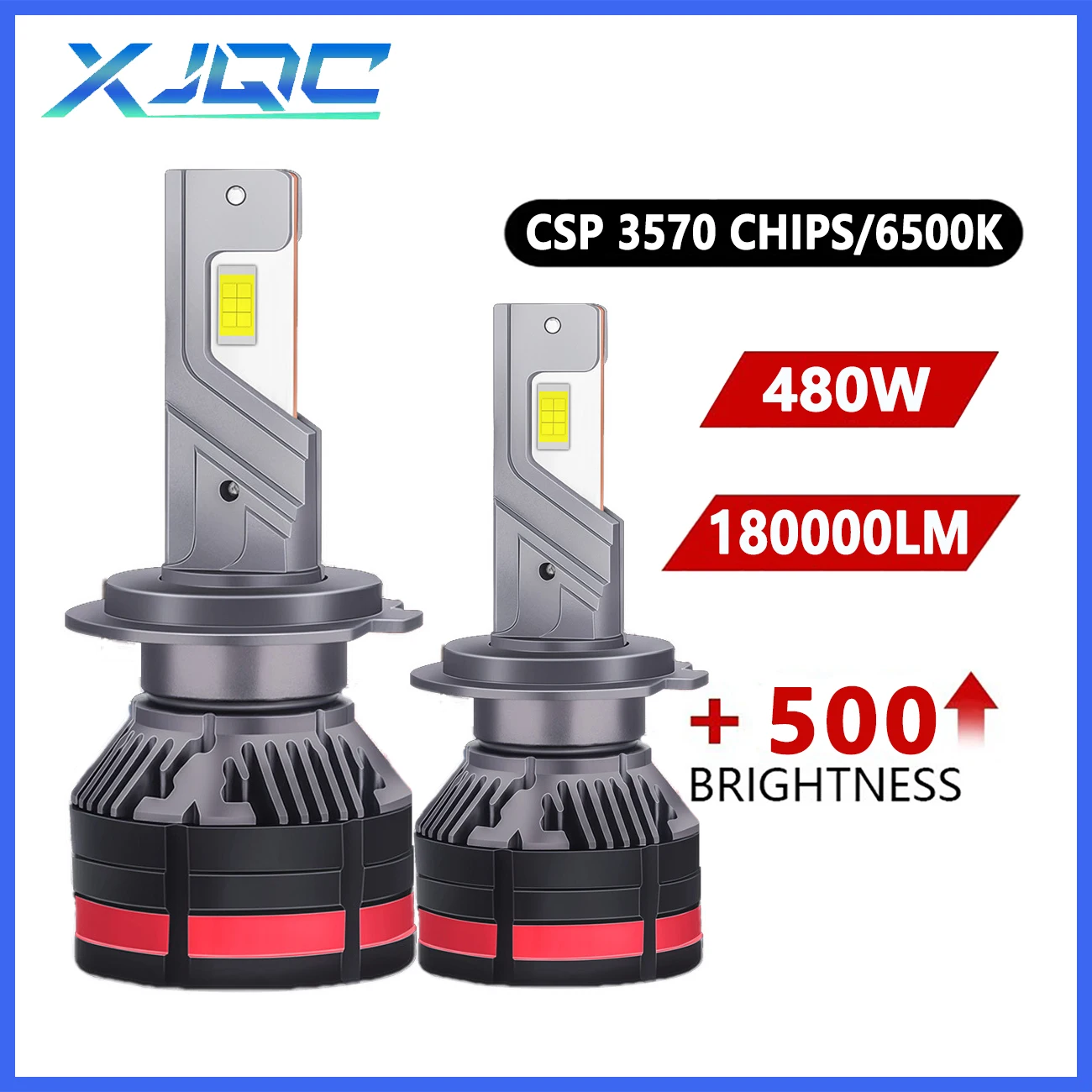 XJQC M7 H4 H7 Car LED Headlights 180000LM 6500K 480W H1 H3 H11 9005 9006 9012 CSP 3570 Chips 12V H8 H9 High-Power AUTO Lamp Bulb
XJQC M7 H4 H7 Car LED Headlights 180000LM 6500K 480W H1 H3 H11 9005 9006 9012 CSP 3570 Chips 12V H8 H9 High-Power AUTO Lamp Bulb
