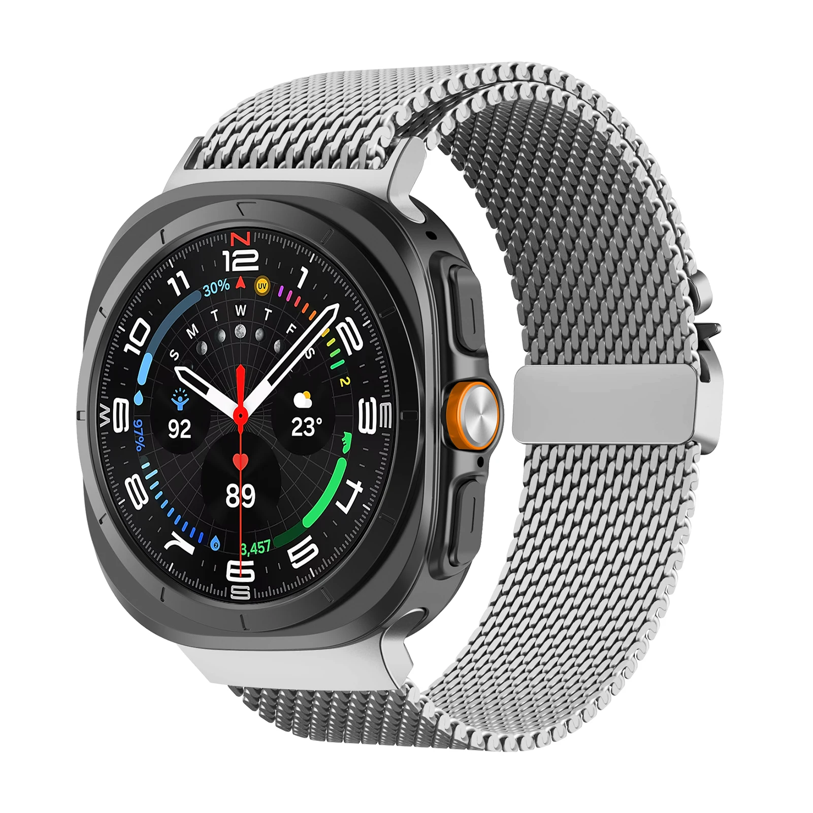 Milanese Loop Strap for Samsung Galaxy Watch 7 Ultra 47mm Stainless Steel No Gap Magnetic Bracelet SmartWatch Strap Accessories Milanese Loop Strap for Samsung Galaxy Watch 7 Ultra 47mm Stainless Steel No Gap Magnetic Bracelet SmartWatch Strap Accessories