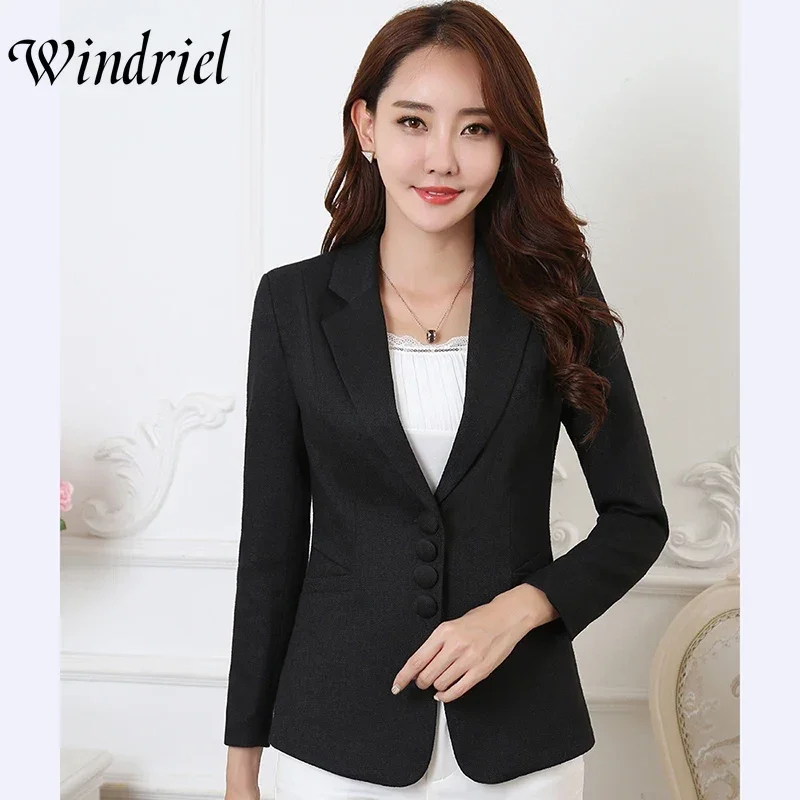 

Женский деловой пиджак, элегантный блейзер для женщин, офисный пиджак для работы, Женский Повседневный костюм, пальто, 5XL