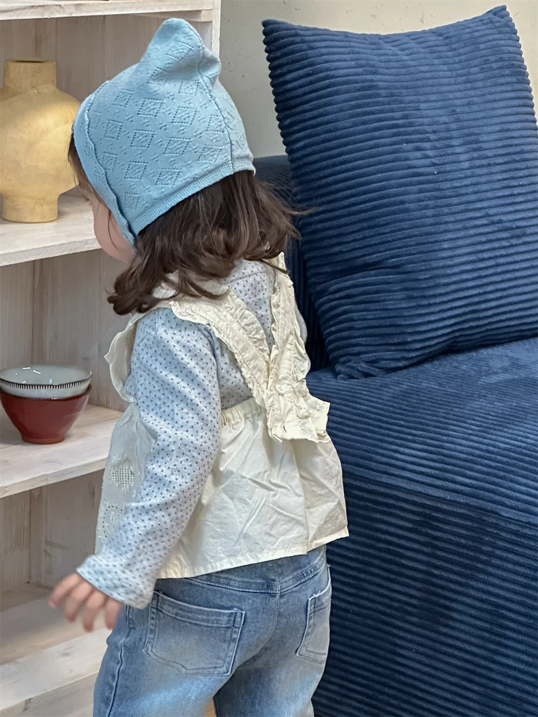 2025 Autumn New Baby Girl Long Sleeve Polka Dot T Shirts + Strap Dress Set Cotton Infant Clothes Cute Girls Sweet Princess Tops 17 S1528926181c944d6b2122623e202afd98