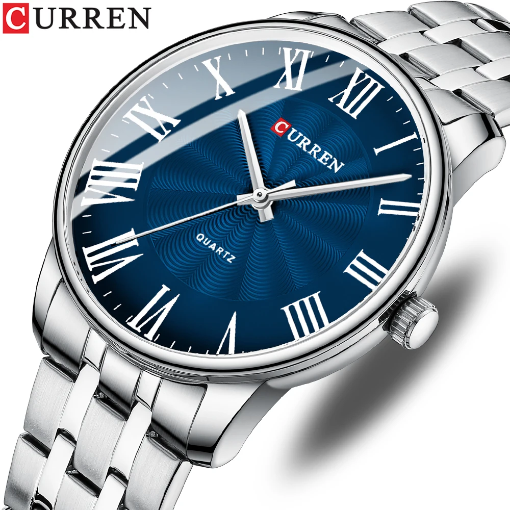 CURREN New Fashion Simple Men's Sports Quartz Watch Multifunctional Stainless Steel Strap Business Waterproof Watch часы мужские
CURREN New Fashion Simple Men's Sports Quartz Watch Multifunctional Stainless Steel Strap Business Waterproof Watch часы мужские