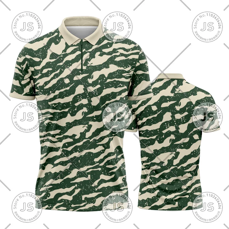 Camouflage Printed Polo Shirt Short Sleeve Customized Team Clothes Lapel T-Shirt Summer Breathable Outdoor Sports Training Shirt
Camouflage Printed Polo Shirt Short Sleeve Customized Team Clothes Lapel T-Shirt Summer Breathable Outdoor Sports Training Shirt