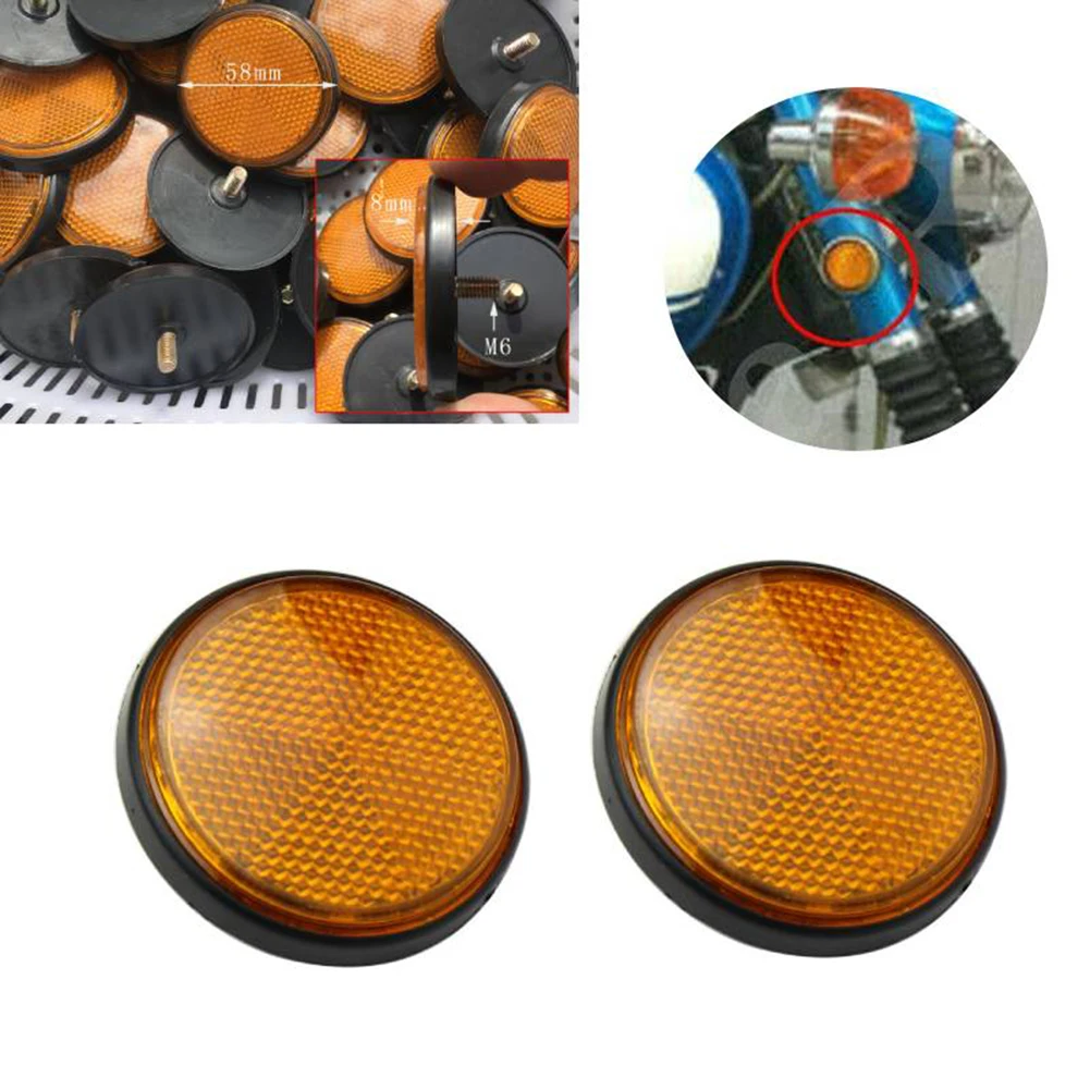 Reflector Fork 2PCS 8mm Thickness Autocycle Front Left Right M6 Screw Motorcycle Plastic For Honda For Kawasaki
Reflector Fork 2PCS 8mm Thickness Autocycle Front Left Right M6 Screw Motorcycle Plastic For Honda For Kawasaki