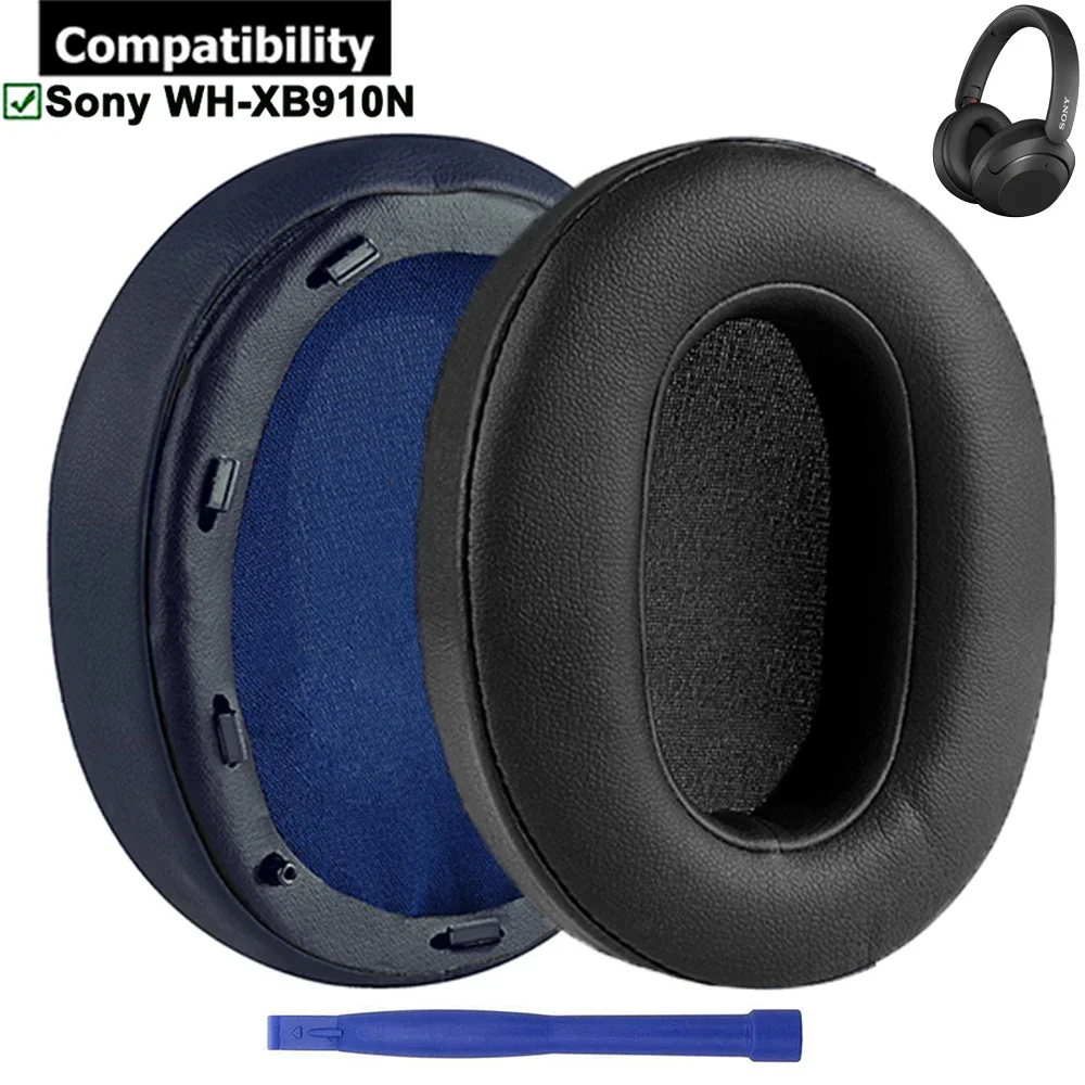 Memory Foam Protein Leather Replacement Ear Pads Cushions Muffs Earpads For Sony WH-XB910N Headphones Memory Foam Protein Leather Replacement Ear Pads Cushions Muffs Earpads For Sony WH-XB910N Headphones
