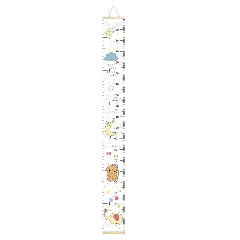 

HOT SALE Baby Growth Chart Ruler For Kids,Removable Height Chart Measurement Wall Decoration For Baby Gift 7.9 Inch X 79 Inch