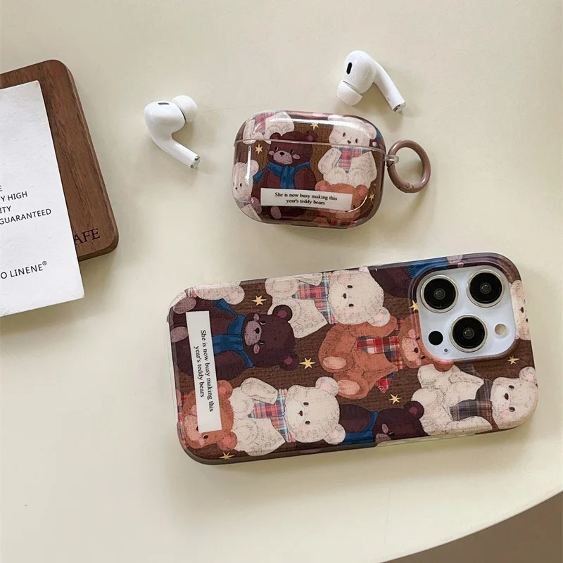 Retro cloth bear suitable for airpodspro protective case Apple wireless Bluetooth headset cover airpods2 generation soft case
Retro cloth bear suitable for airpodspro protective case Apple wireless Bluetooth headset cover airpods2 generation soft case