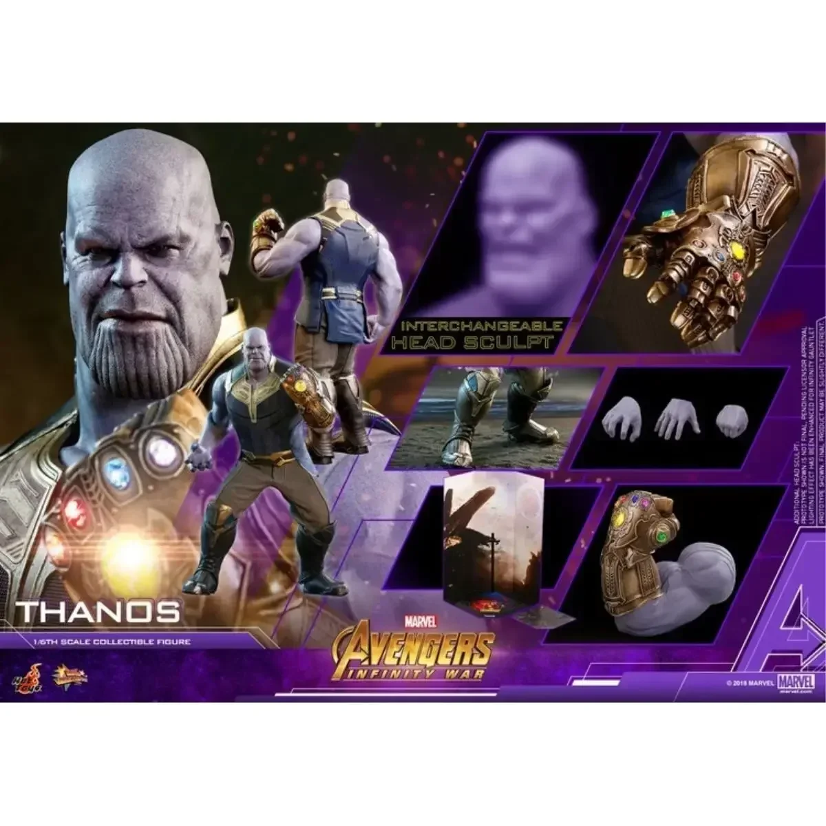 

Hottoys Ht Mms479 Avengers Infinity War 1/6 Thanos Limited Edition Movable Soldier Collection Model Ornament Toys Christmas Gift