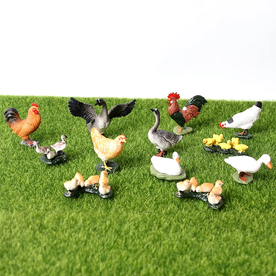 Realistic Plastic Farm Animals Figurines Goose Duck Hen Chicken Chick Poultry Animal Models Playset 3pcs for Kids and Toddlers
Realistic Plastic Farm Animals Figurines Goose Duck Hen Chicken Chick Poultry Animal Models Playset 3pcs for Kids and Toddlers
